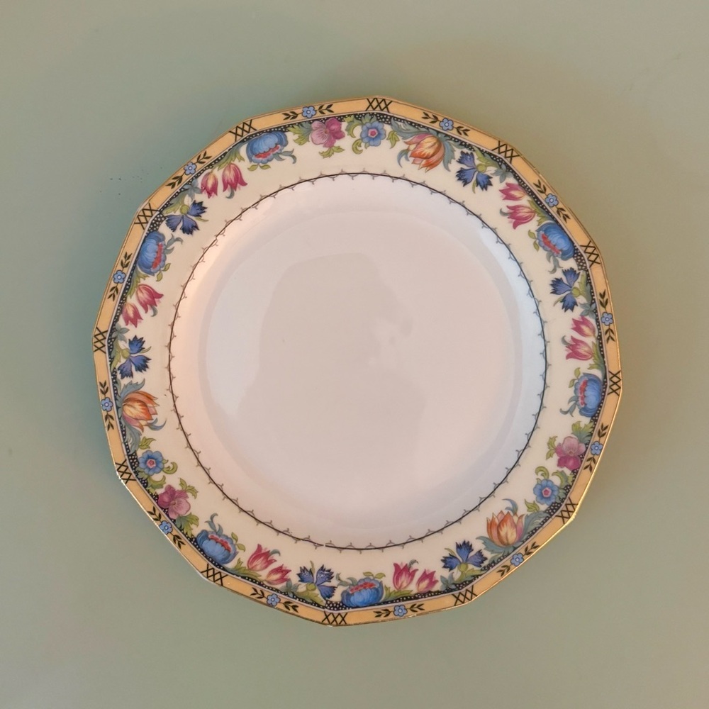 Newport (Cream & White) by PRINCESS (BAVARIA, CZECH) salad plate 7 5/8”